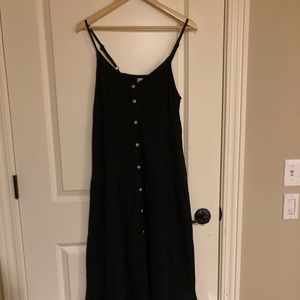 Button front maxi sundress
